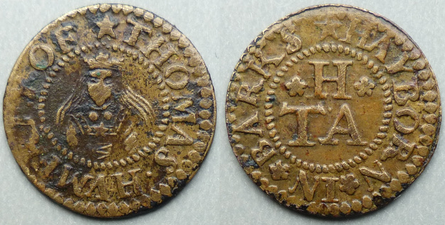 Hagbourne, Thomas Humfrey farthing N79 Hagbourne, Thomas Humfrey farthing N79